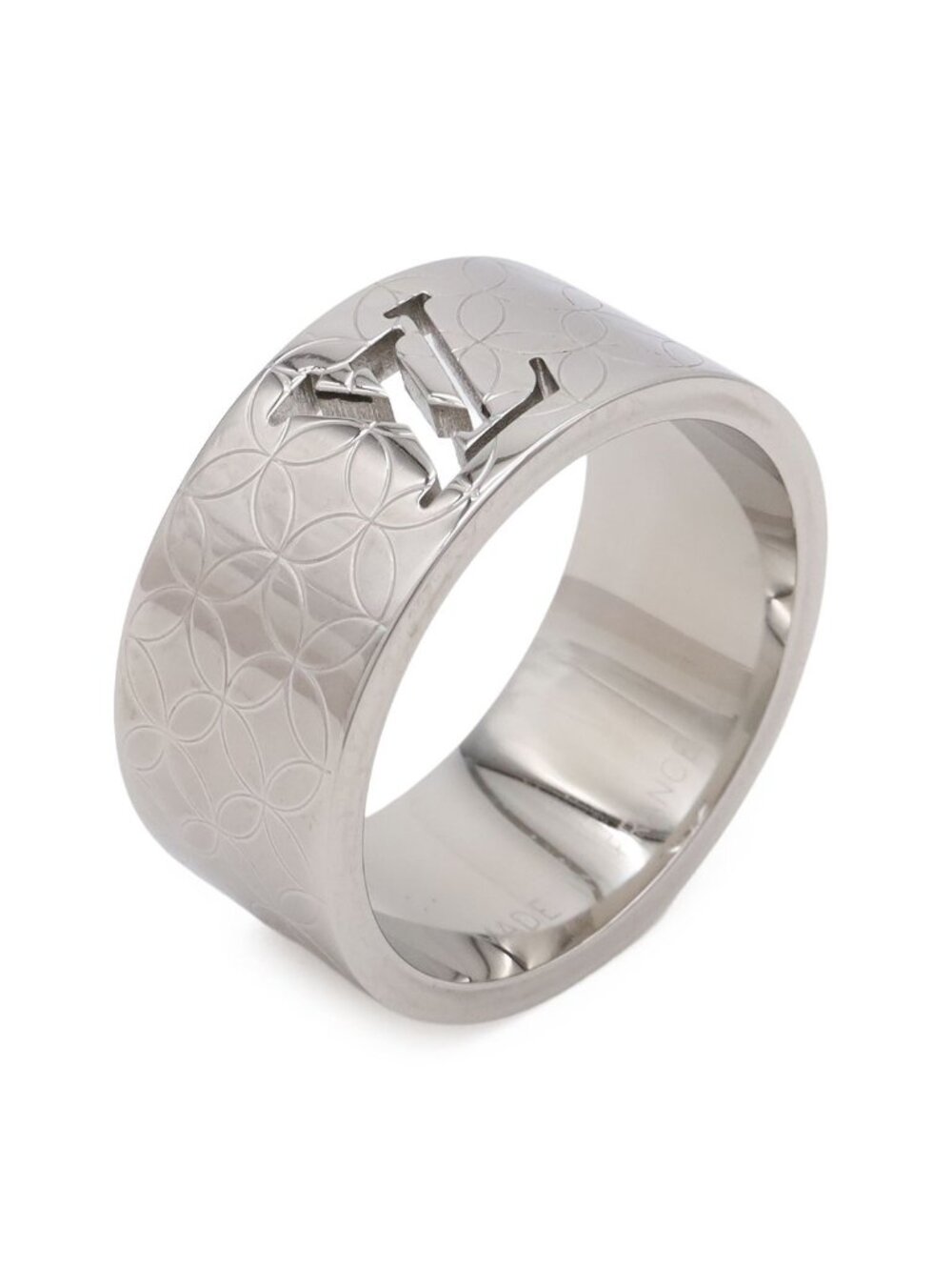 Louis Vuitton Bague Champs Elysees Ring SS Stainless Steel